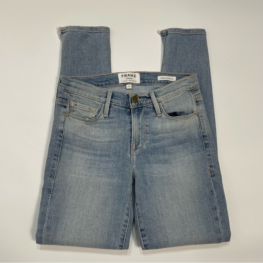 NWT New $235 Frame Le Skinny De Jeanne in Scampi Jeans Size 26 - Picture 3 of 9